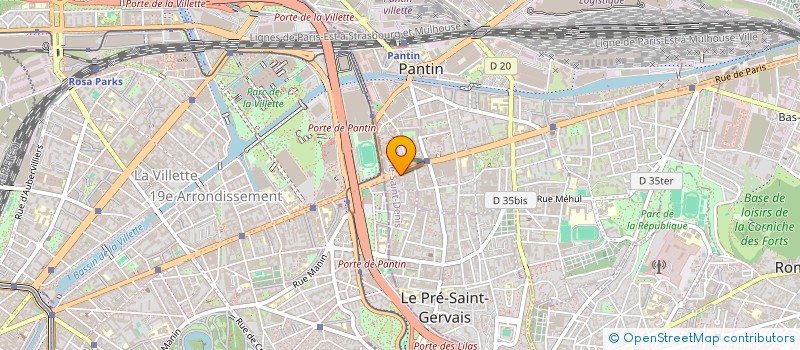 localisation de l'entreprise REPORTING STANDARDS à PANTIN