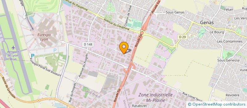 localisation de l'entreprise REPPELIN ENTREPRISE SARL  CHASSIEU