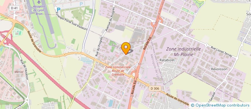 localisation de l'entreprise REPRESENTATION INDUSTRIELLE AUTO LYON  SAINT-PRIEST