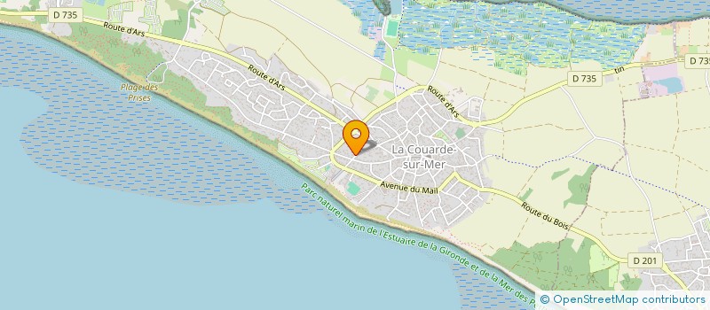 localisation de l'entreprise REPRISE PRODUCTIONS  LA COUARDE-SUR-MER