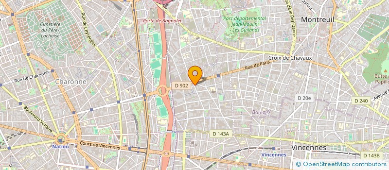 localisation de l'entreprise REPRO BURO SERVICE à MONTREUIL