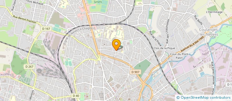 localisation de l'entreprise REPRO-GRAPHIC à NEVERS