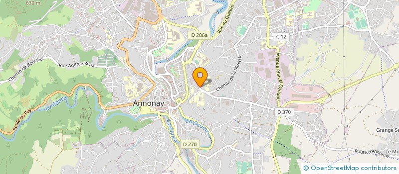 localisation de l'entreprise REPRO SERVICE à ANNONAY