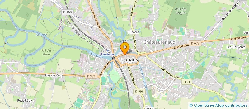 localisation de l'entreprise REPRO-SERVICES à LOUHANS