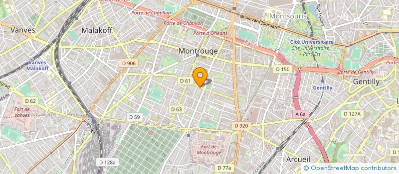 localisation de l'entreprise REPRO STER NUMERIQUE  MONTROUGE