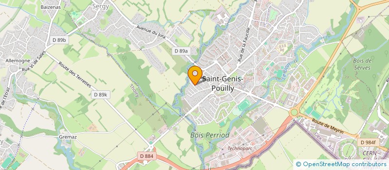 localisation de l'entreprise REPRO SYSTEME à SAINT-GENIS-POUILLY