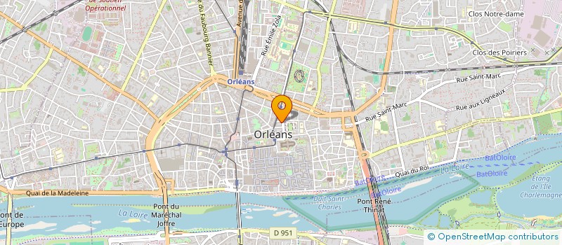 localisation de l'entreprise REPROCOM'SARL à ORLEANS