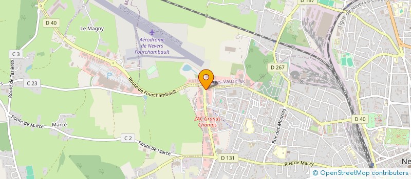 localisation de l'entreprise REPROCOPY à NEVERS