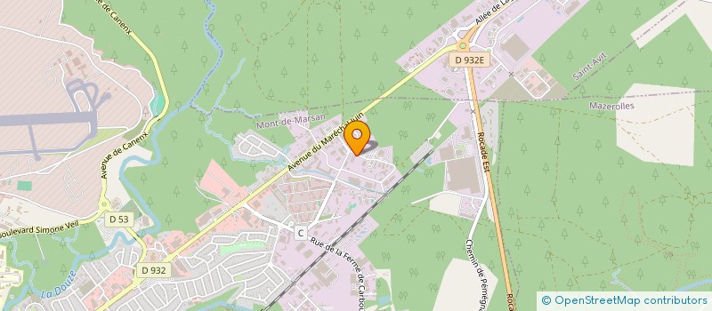 localisation de l'entreprise REPROG33 MONT DE MARSAN  MONT-DE-MARSAN