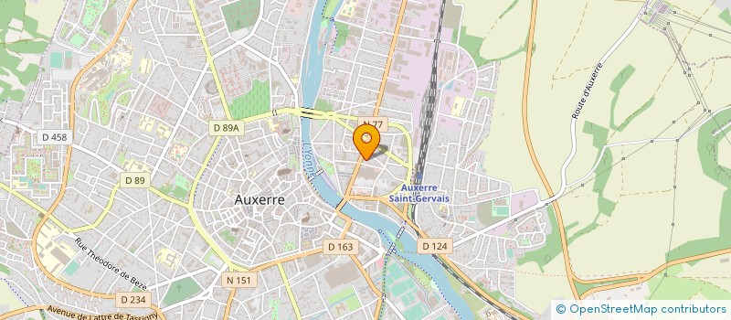 localisation de l'entreprise REPROGRAPHIE TECHNIQUE SERVICE à AUXERRE