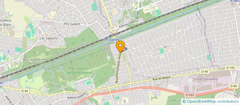 localisation de l'entreprise REPROMAGY à VAUJOURS