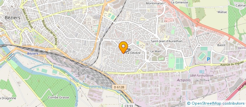 localisation de l'entreprise REPRORAPID à BEZIERS
