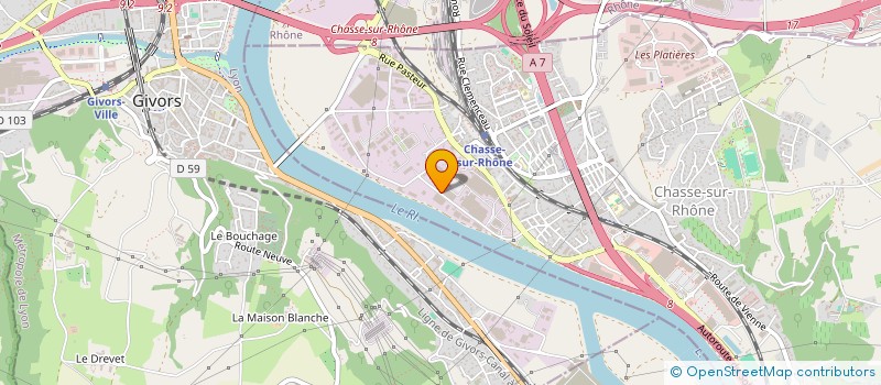 localisation de l'entreprise REPSE APPLICATION  CHASSE-SUR-RHONE