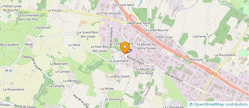 localisation de l'entreprise REPTURN à COUERON