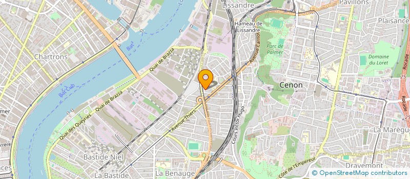 localisation de l'entreprise REPUBLICA LATINA  CENON