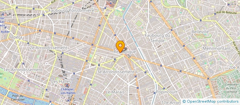 localisation de l'entreprise REPUBLIQUE  PARIS