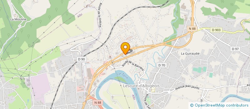 localisation de l'entreprise REQTO  LESCURE-D'ALBIGEOIS