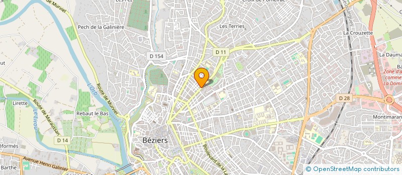 localisation de l'entreprise REQUENA BURO à BEZIERS