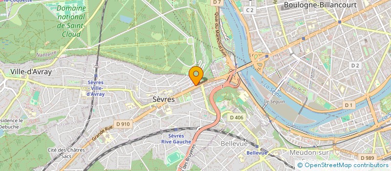 localisation de l'entreprise RER RENOVATION ENTRETIEN REHAB  SEVRES