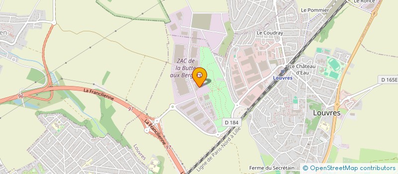 localisation de l'entreprise REROUTE  LOUVRES