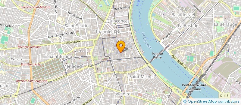 localisation de l'entreprise RES 1 RUE DE LA MERCI  BORDEAUX