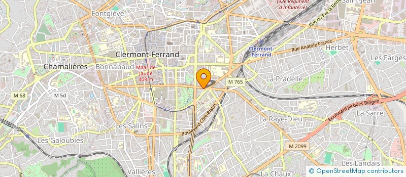 localisation de l'entreprise RES 16 BD LAFAYETTE  CLERMONT-FERRAND