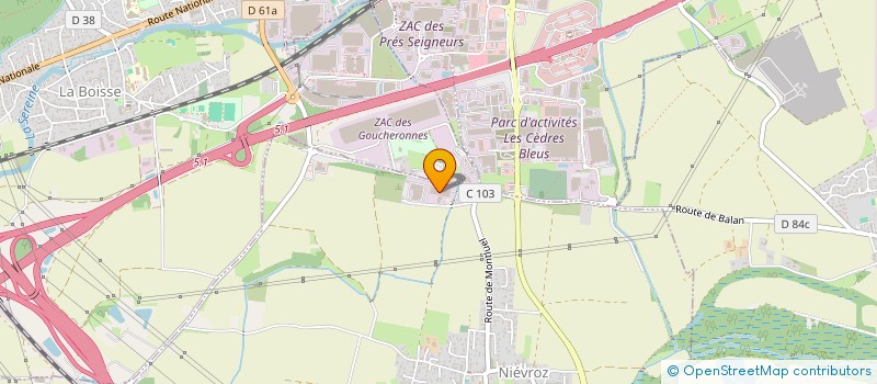 localisation de l'entreprise RES 22  NIEVROZ