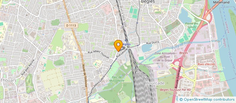 localisation de l'entreprise RES 4 PL STRASBOURG à BEGLES
