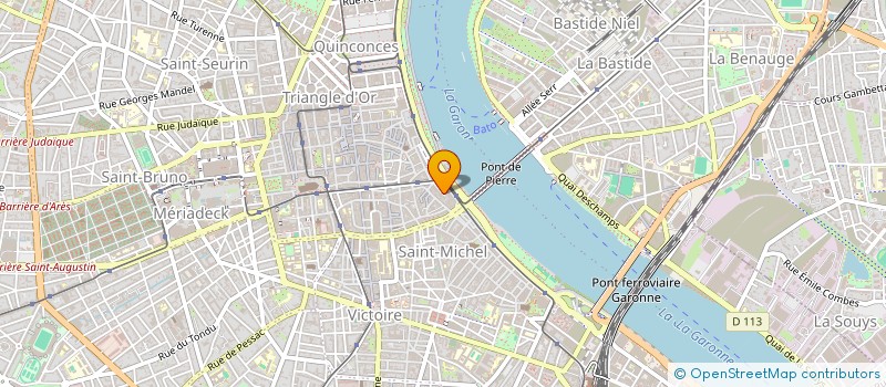 localisation de l'entreprise RES 43 RUE AUSONE  BORDEAUX