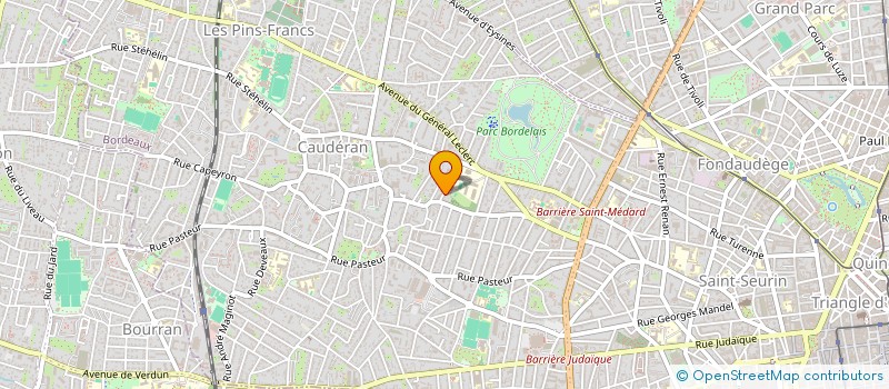 localisation de l'entreprise RES 44 RUE DE LA CAPE  BORDEAUX