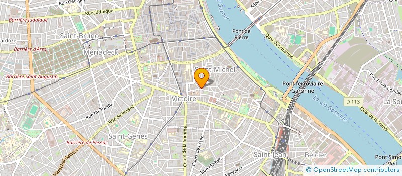 localisation de l'entreprise RES 89 RUE LEYTEIRE  BORDEAUX