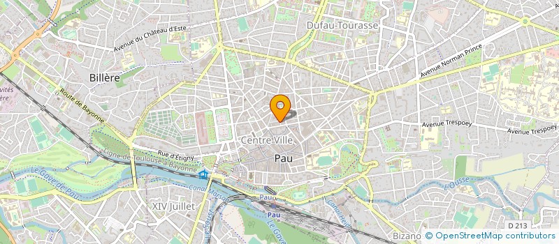 localisation de l'entreprise RES 9 RUE DE LA REPUBLIQUE  PAU