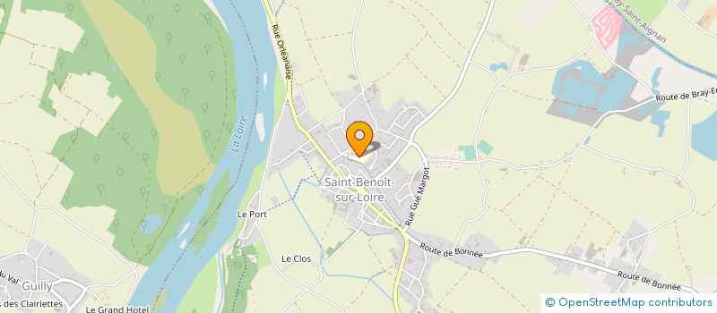 localisation de l'entreprise RES'ANIM45 à SAINT-BENOIT-SUR-LOIRE