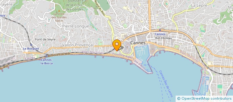 localisation de l'entreprise RES BELLE BLEUE  CANNES