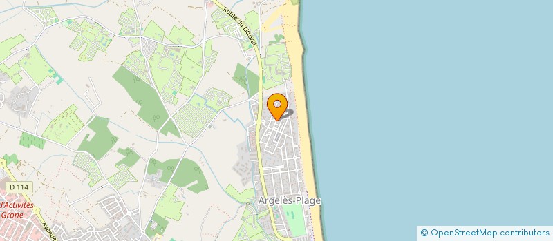 localisation de l'entreprise RES BELLERIVE  ARGELES-SUR-MER