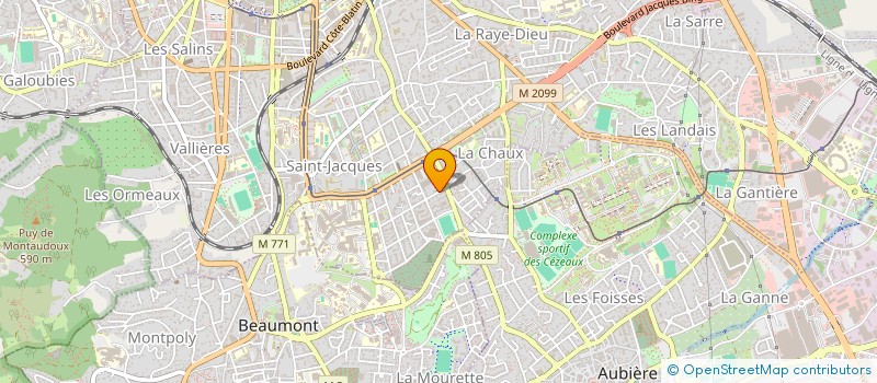 localisation de l'entreprise RES CLAUDE BERNARD  CLERMONT-FERRAND