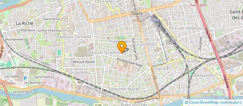 localisation de l'entreprise RES CLAUDE THION  TOURS