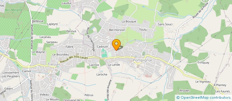 localisation de l'entreprise RES CONSULTING  POMPIGNAC