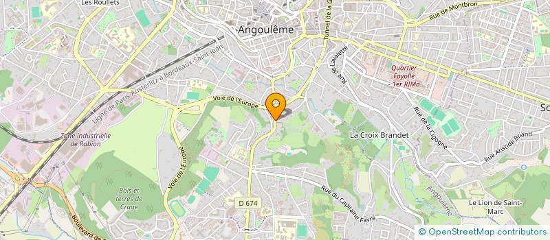 localisation de l'entreprise RES COPROPRIETE BEAUREGARD à ANGOULEME