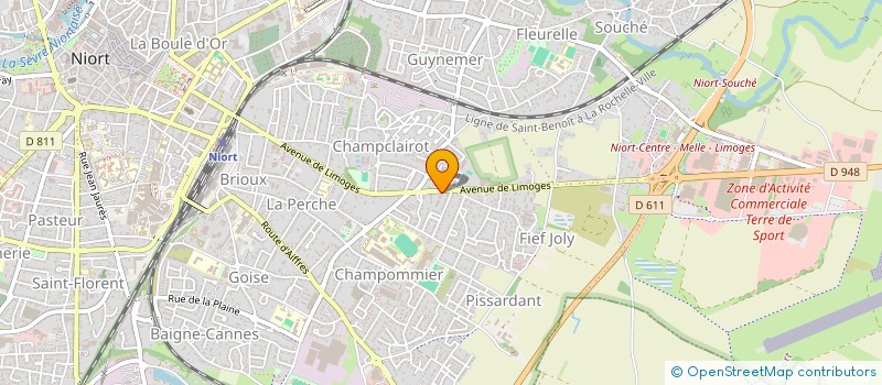 localisation de l'entreprise RES COPROPRIETE BEAUSEJOUR  NIORT