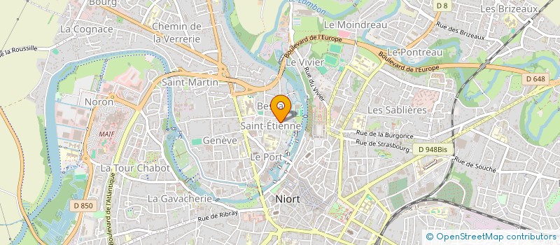 localisation de l'entreprise RES COPROPRIETE LES PEUPLIERS  NIORT