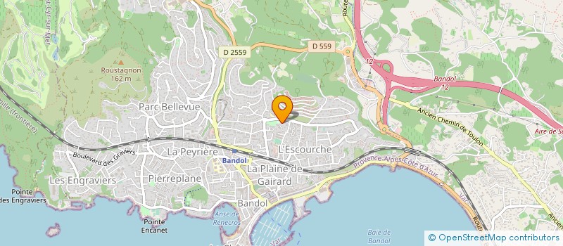 localisation de l'entreprise RES COTEAUX DE VALLONGUE à BANDOL