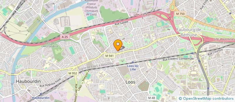 localisation de l'entreprise RES DE LA POSTE  LOOS