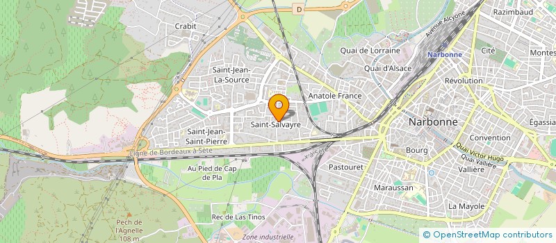 localisation de l'entreprise RES DES CORBIERES  SYNDIC DE COPROPRIETE  NARBONNE