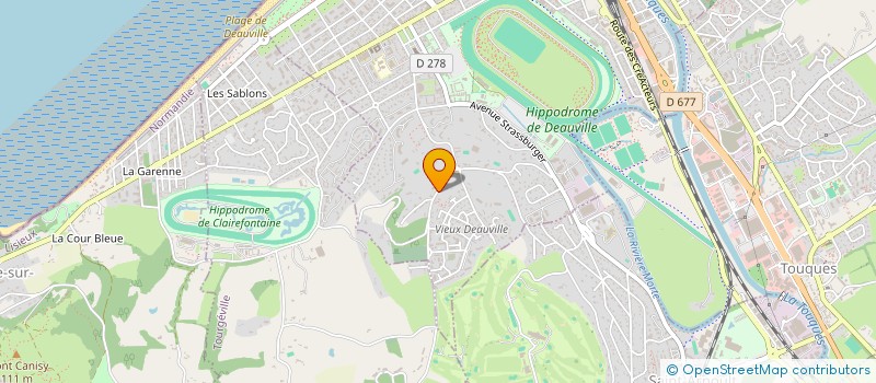 localisation de l'entreprise RES DOMAINE DES YEARLINGS  DEAUVILLE