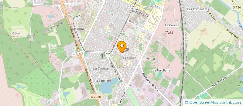localisation de l'entreprise RES DU LAC à ORLEANS