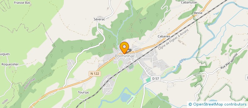 localisation de l'entreprise RES ETERNEL RETOUR à POLMINHAC