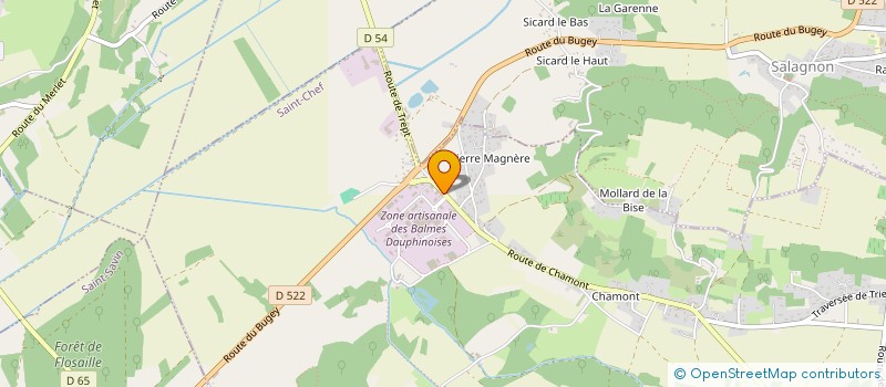 localisation de l'entreprise RES FABRICA  SAINT-CHEF