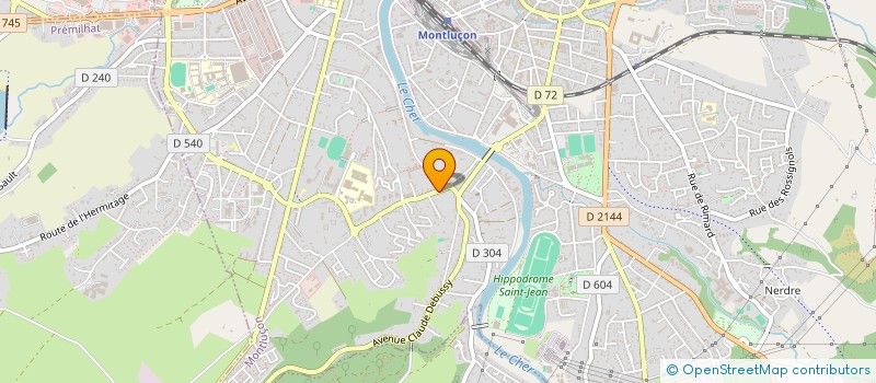 localisation de l'entreprise RES FLORIDE à MONTLUCON