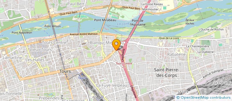 localisation de l'entreprise RES HEURTELOUP CANAL  TOURS